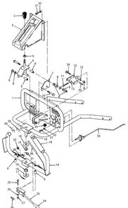Handlebar And Controls Diagram and Parts List for 085 169110100-GMT Cub Cadet Generator